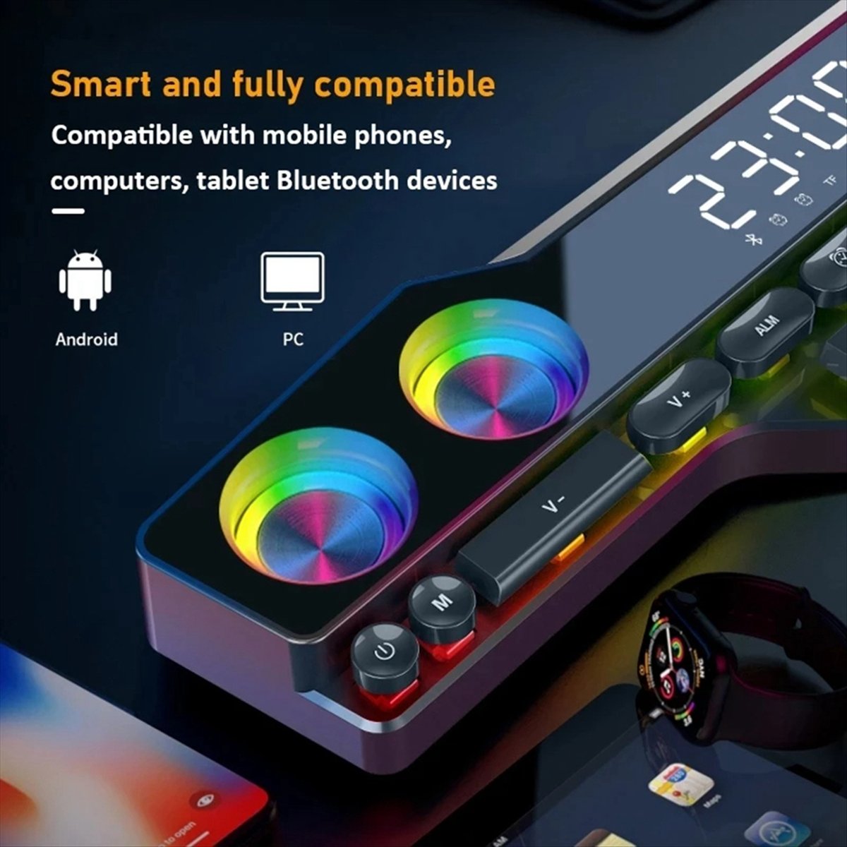 Gaming Accessories Kit - DTC5 V18 눈부신 컬러 스피커 홈