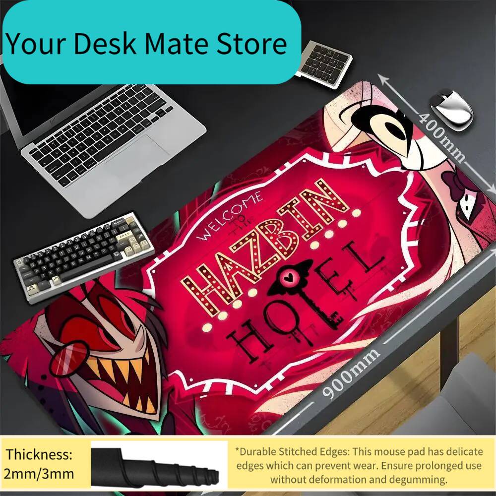 Gaming Mouse Pad Xl - HazbinS H-Hotels AlastorS 마우스 패드 카와이