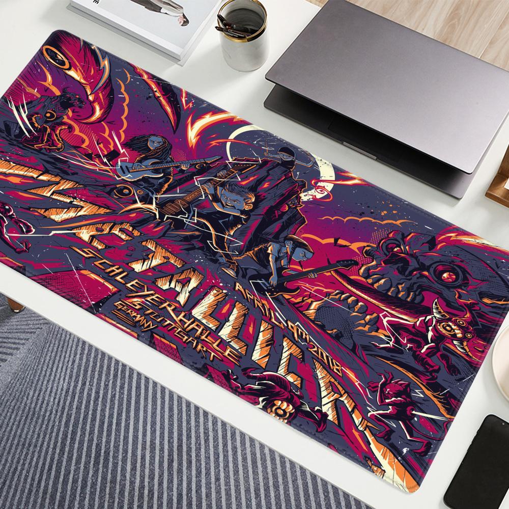 Gaming Mouse Pad Xl - 밴드 M-Metallicaes 마우스 패드 90x40CM 미끄럼