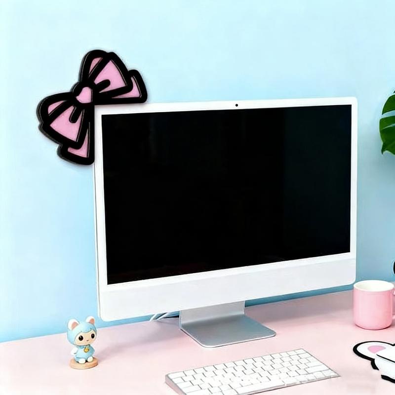 새로운 1/2Pcs 나무 Bowknot PC 액세서리  - Gaming Office Accessories 리뷰 및 가격