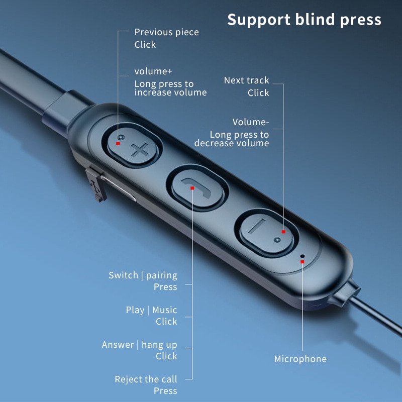 목걸이형 블루투스 헤드셋 아이폰용 HD 마이크 샤오미  - Gaming Accessories Iphone 리뷰 및 가격