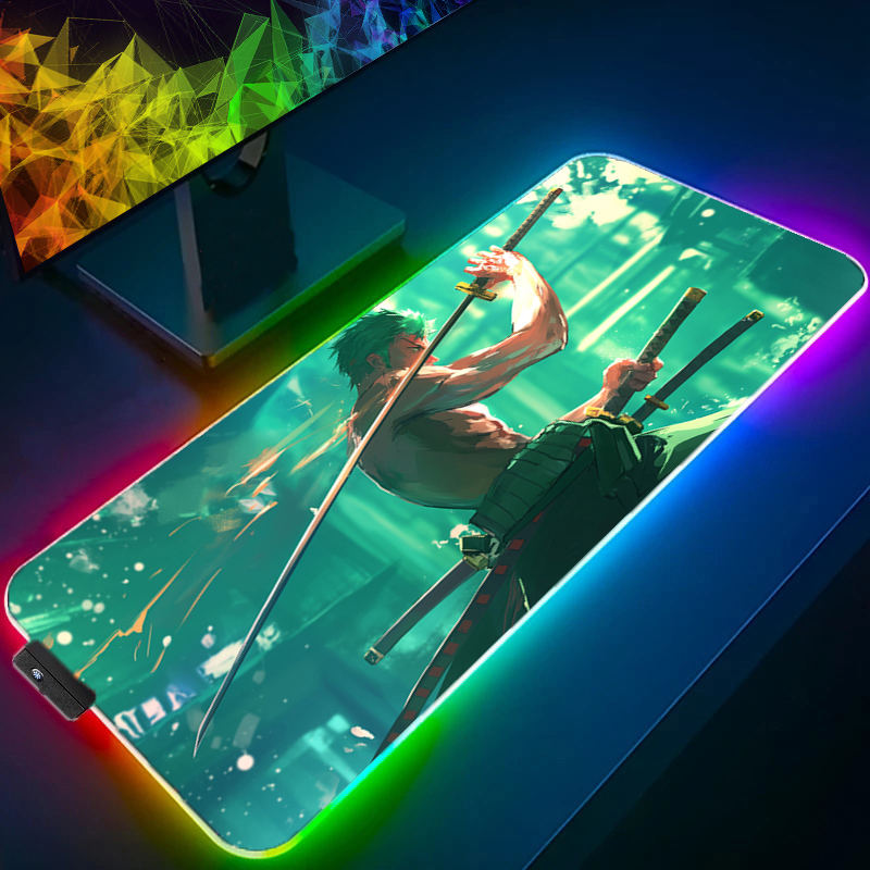 원피스 조로 마우스 패드 RGB 게임 액세서리 Gabi - Gaming Office Accessories 리뷰 및 가격