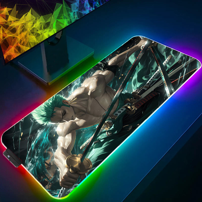 원피스 조로 마우스 패드 RGB 게임 액세서리 Gabi - Gaming Office Accessories 리뷰 및 가격
