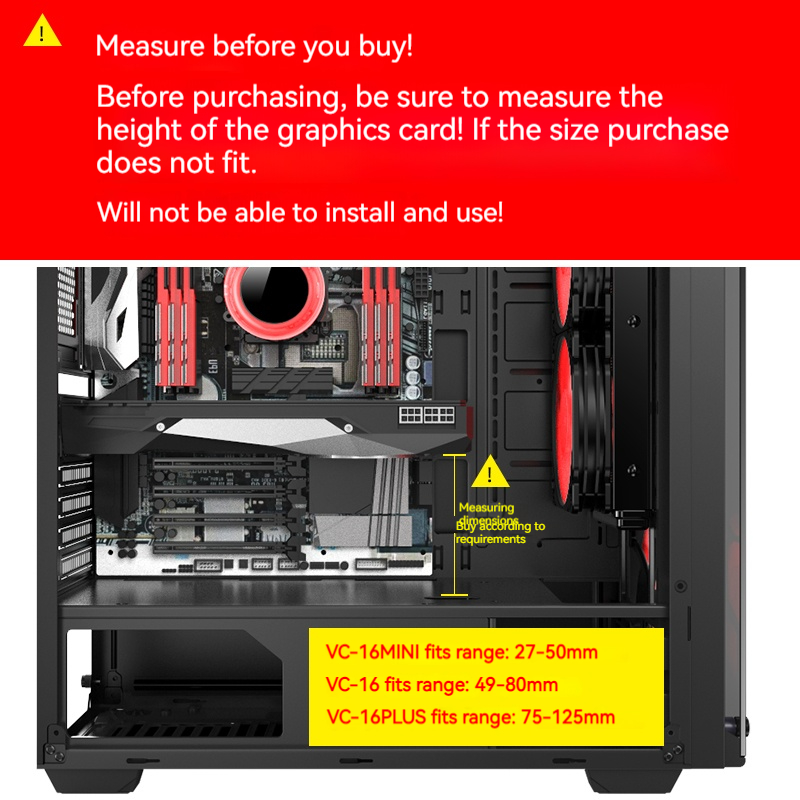 VC-16 그래픽 카드 GPU 홀더 수직 텔레스코픽 회 - Vertical Gpu Bracket 리뷰 및 가격