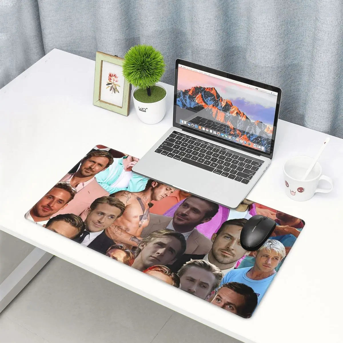 대형 마우스 패드 라이언 고슬링 사진 콜라주 게이머 P - Gaming Accessories Photo 리뷰 및 가격
