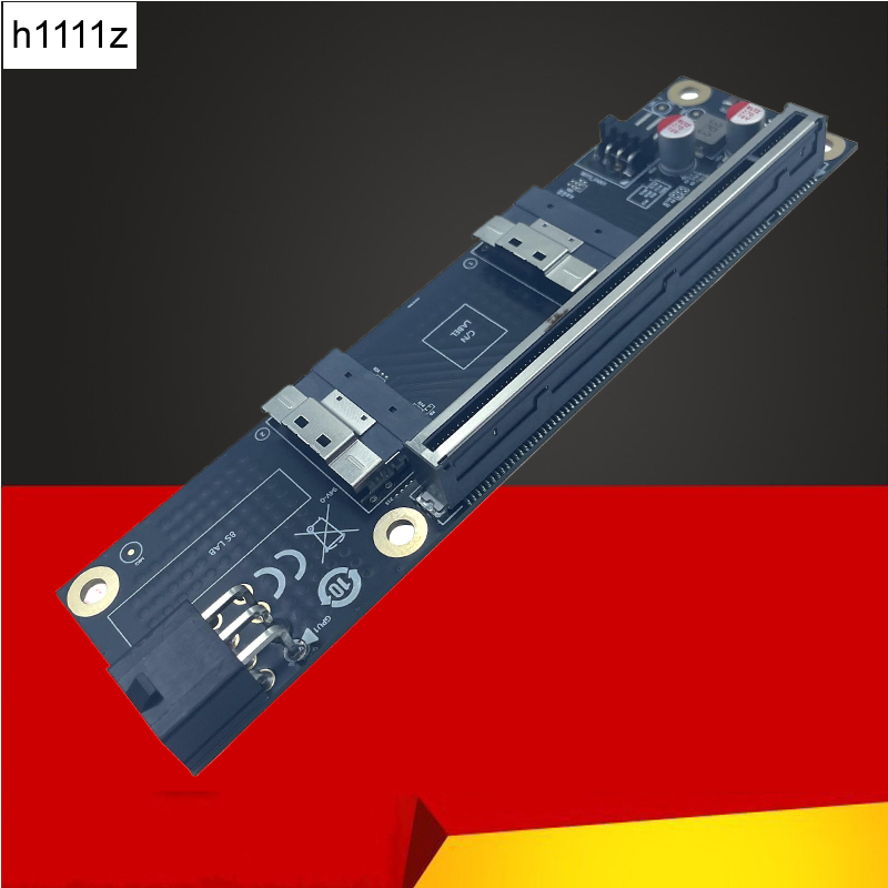 새로운 2포트 SlimSAS 8i x2 - PCIe5. - Vertical Gpu Bracket 리뷰 및 가격