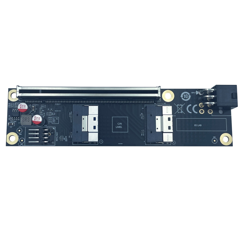 새로운 2포트 SlimSAS 8i x2 - PCIe5. - Vertical Gpu Bracket 리뷰 및 가격