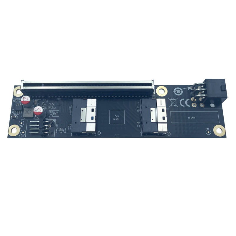 새로운 2포트 SlimSAS 8i x2 - PCIe5. - Vertical Gpu Bracket 리뷰 및 가격